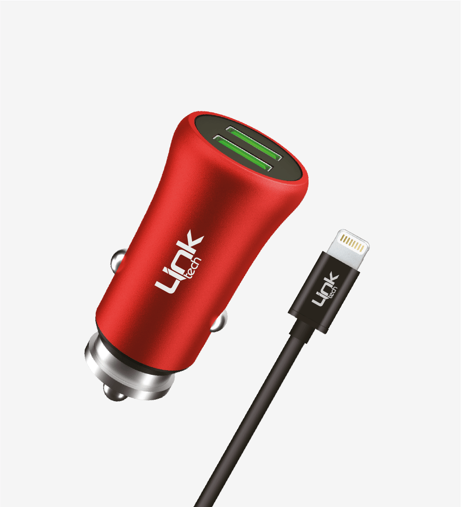 LinkTech M582 Metal Lightning USB Araç Şarj Aleti 