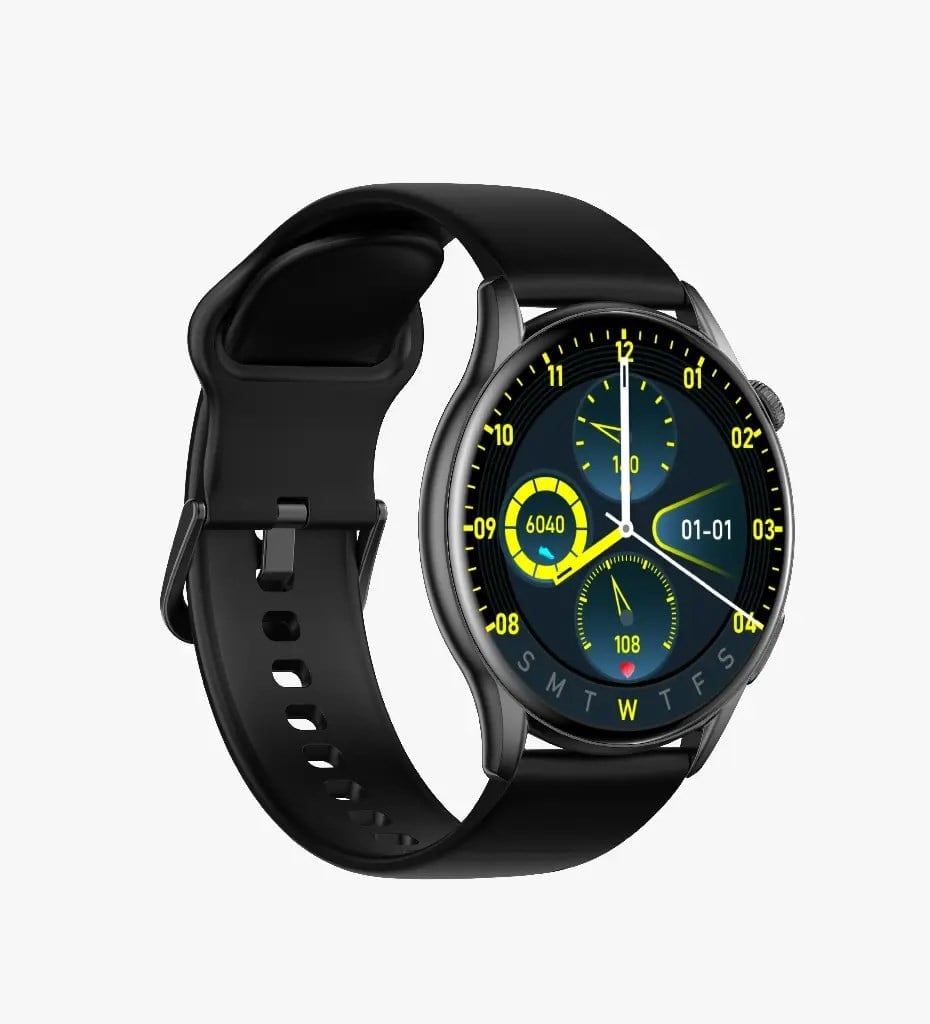 Linktech S104 Premium LT Watch 46mm Süper Amoled IP68 Suya Dayanıklı Akıllı Saat (SİYAH)