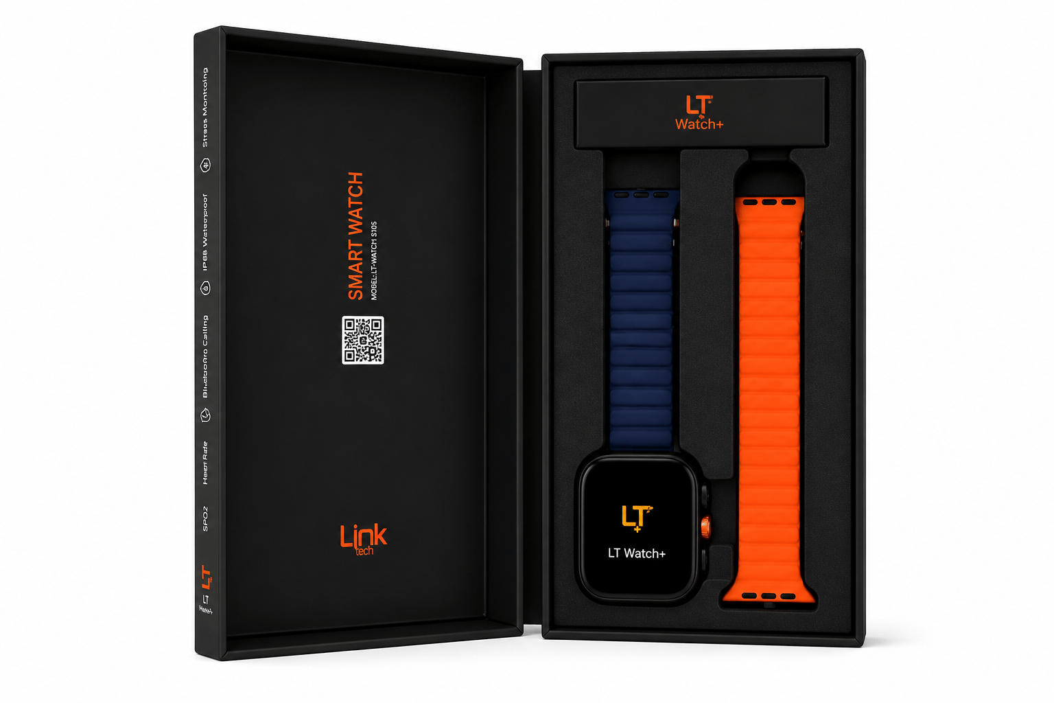 Linktech S105 Premium LT Watch 49mm Süper Amoled IP68 Suya Dayanıklı Akıllı Saat (GRİ)