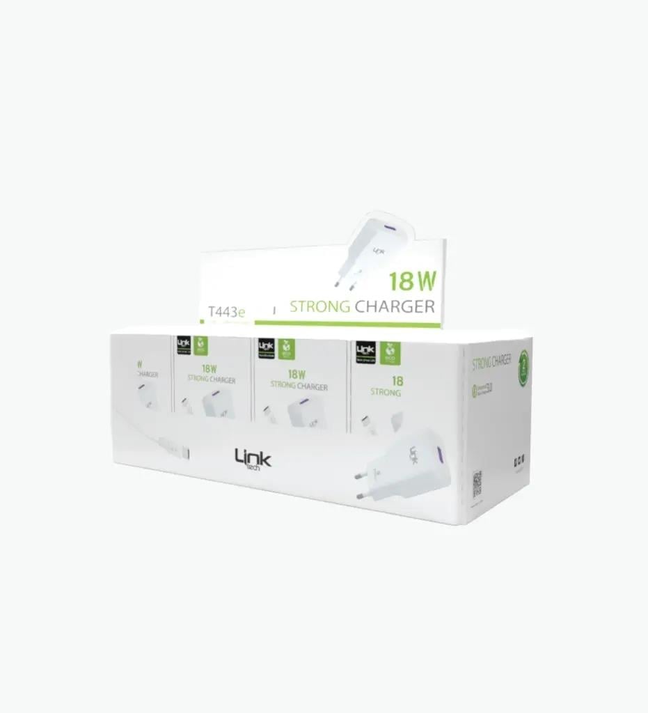LinkTech T443e eco Friendly Strong 18W Type-C Cable Kablolu Şarj Aleti