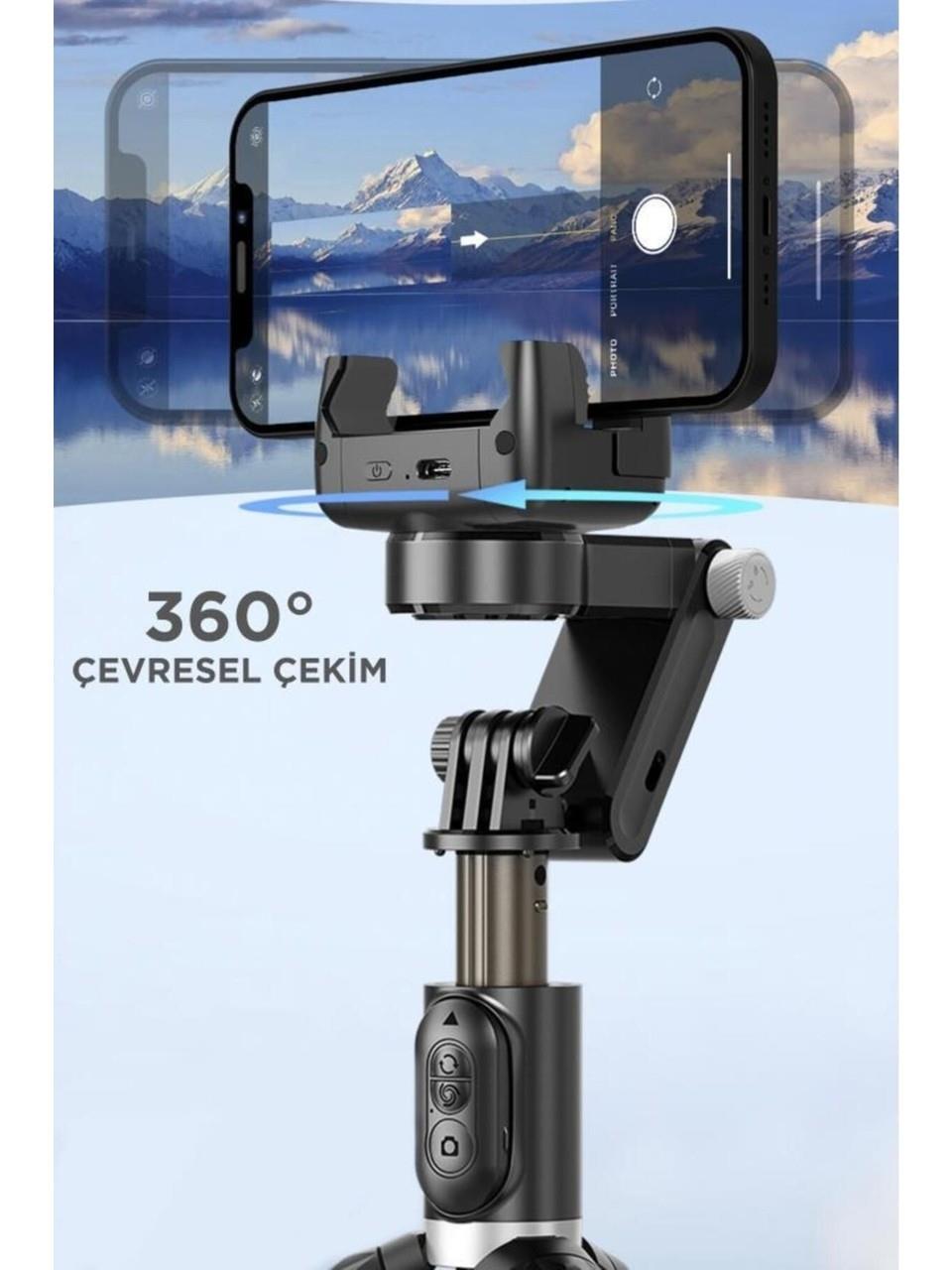 Q18 Siyah Gimball Led Işıklı Kumandalı Çok Amaçlı Tripod Selfie Çubuğu Kategori