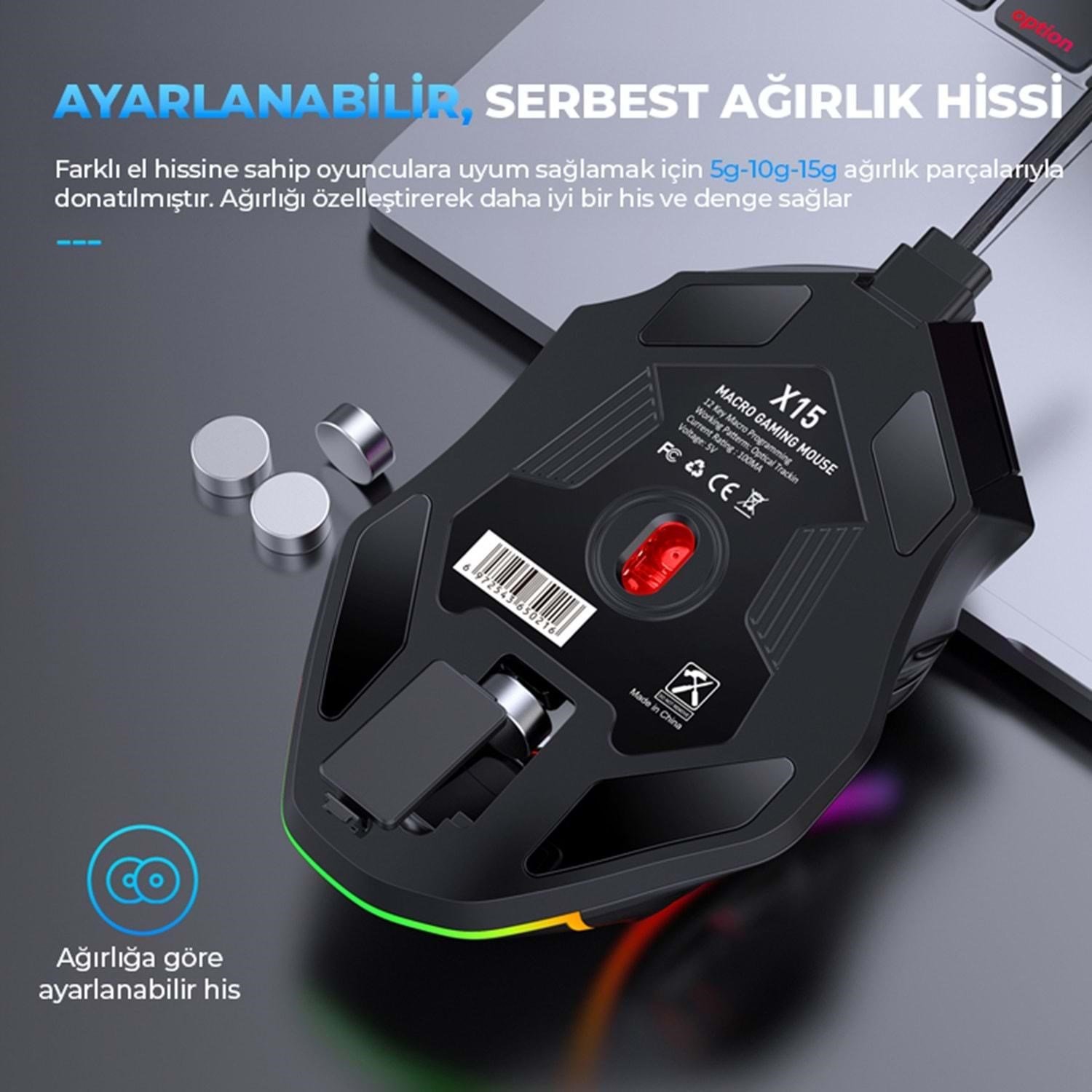 RGB Gaming Mouse – Yüksek Hassasiyet Profesyonel Oyuncu Mouse