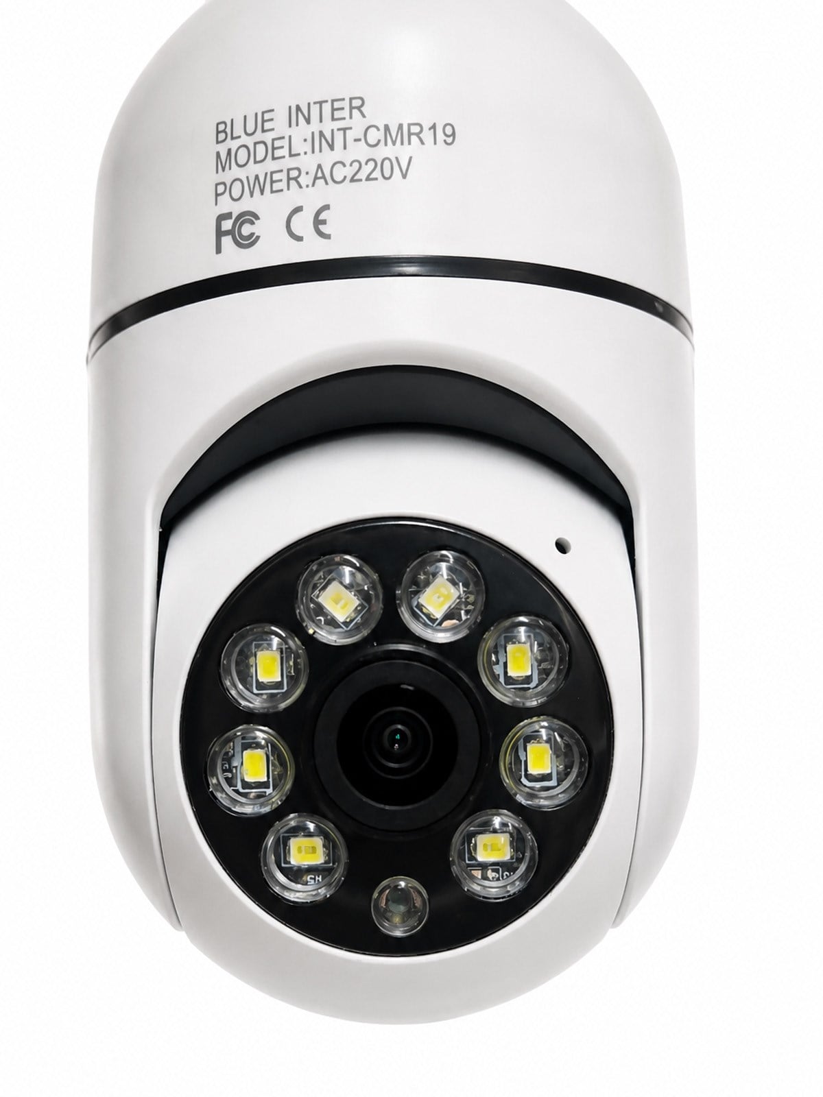 TELKUR Cmr-19 Wifi 360 Panoramik Ampul Kamera Gece Görüş Ses Akıllı Hareket Algılayıcı Güvenlik Kamerası