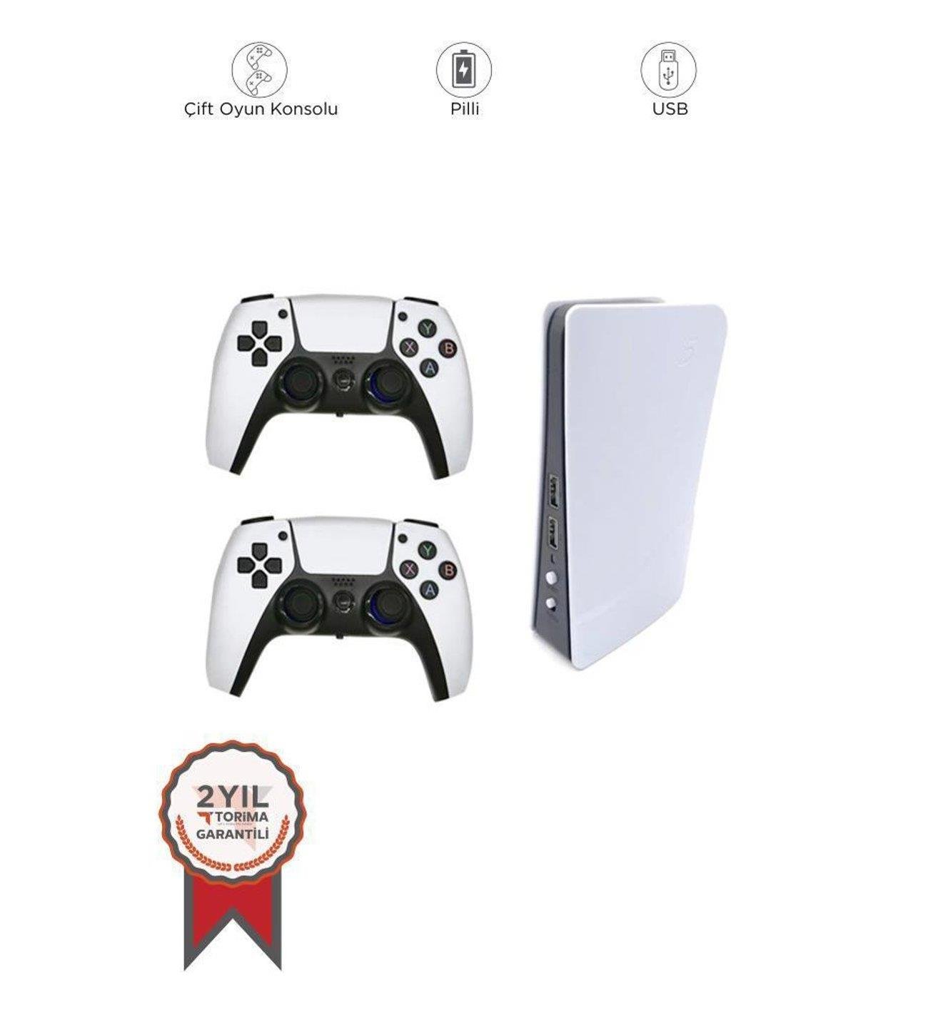 Torima Beyaz GC-09 28.000+ Klasik Oyunlu Kablosuz Atari Retro Oyun Konsolu