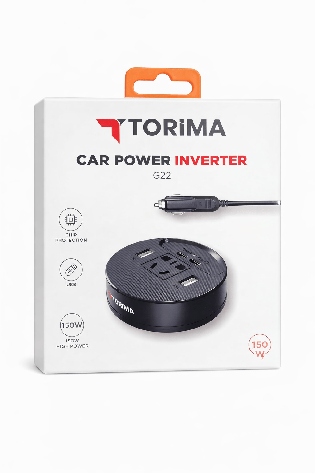Torima G22 Araç Çakmaklık 220V Soket Dönüştürücü | 150W