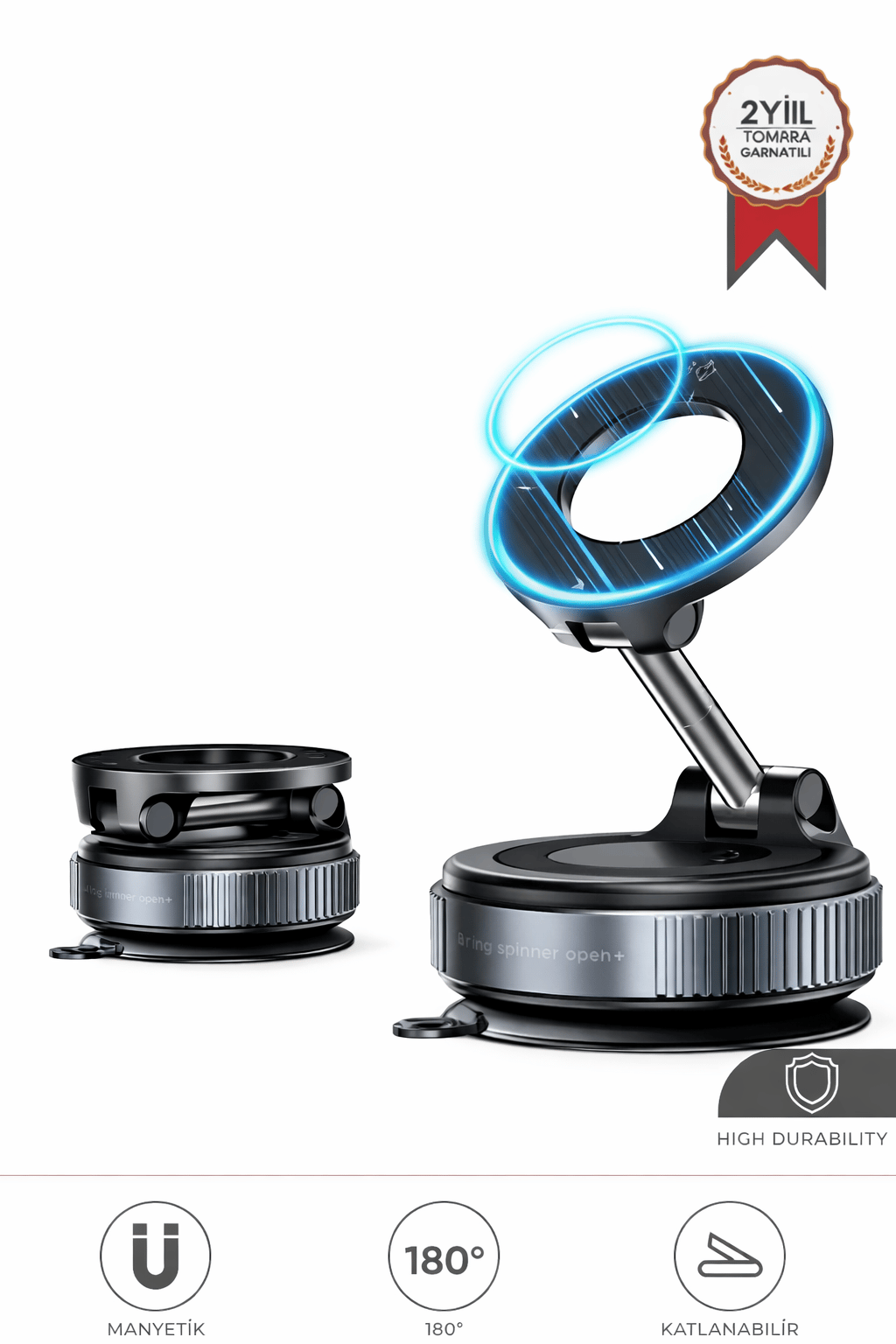 Torima JX-056 Siyah Çok Amaçlı Manyetik Car Holder Araç İçi Telefon Tutucu