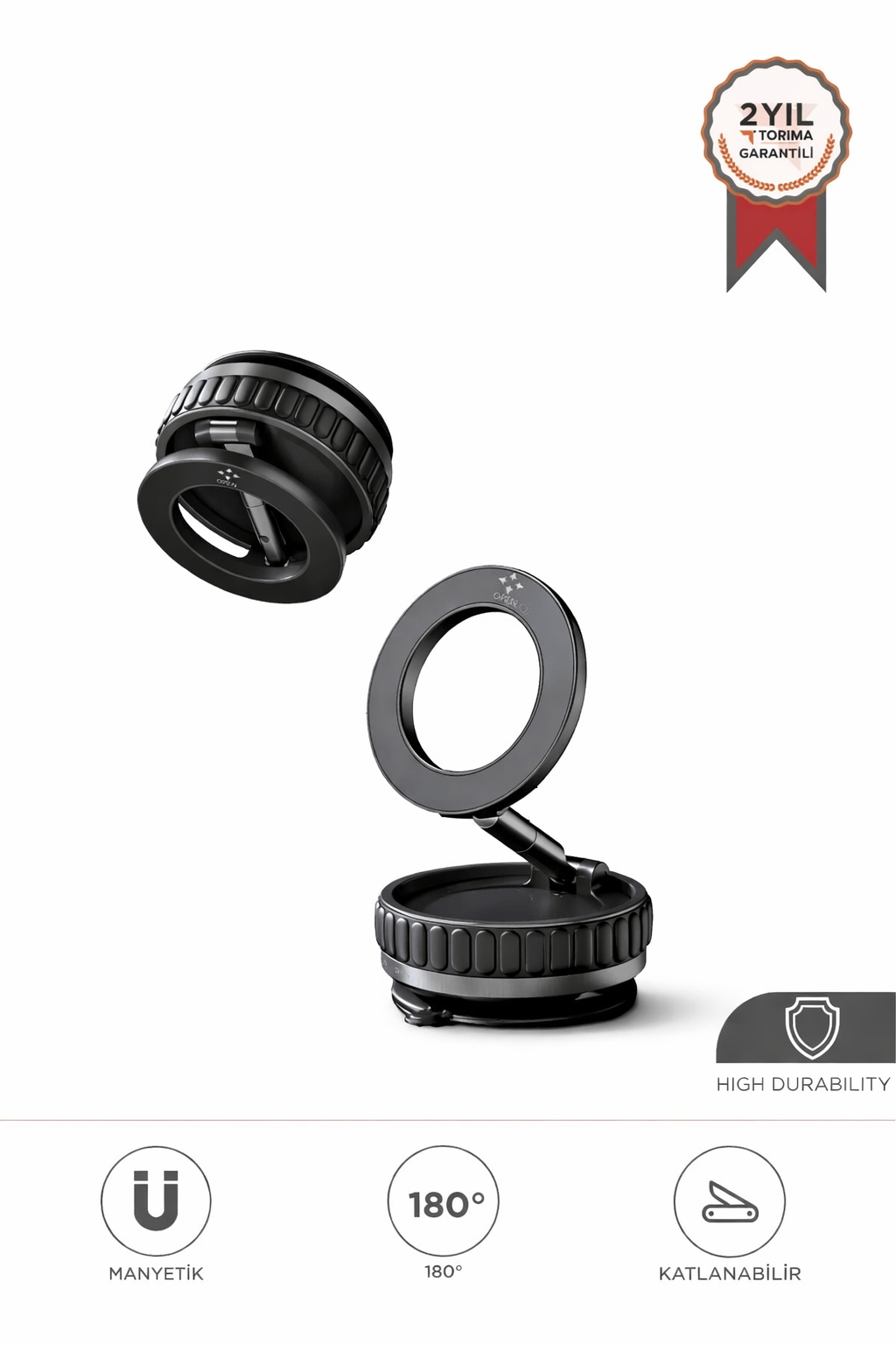 Torima JX-056 Siyah Çok Amaçlı Manyetik Car Holder Araç İçi Telefon Tutucu