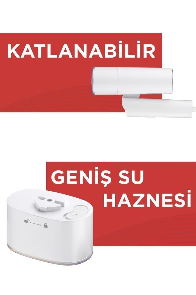 Torima KG3112 Buharlı Kırışık Giderici 1200W Taşınabilir Seyahat Boy Dikey Ütü