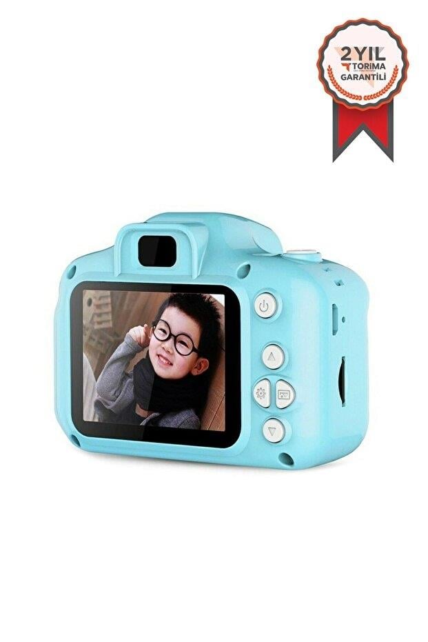 Torima Mavi Renk CMR7 + SD Card Hediyeli 1080p Hd Çocuk Kamera Dijital Fotoğraf Makinesi