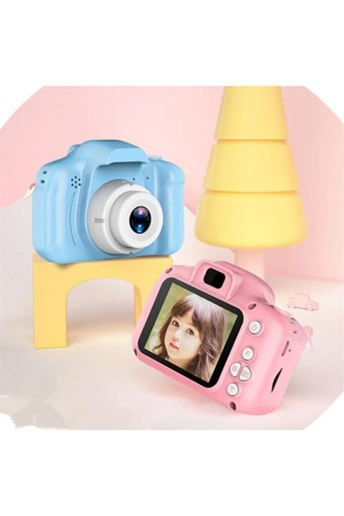 Torima Pembe Renk CMR7 + SD Card Hediyeli 1080p Hd Çocuk Kamera Dijital Fotoğraf Makinesi