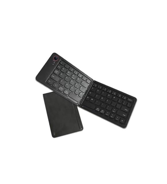Torima TK-08 Siyah Kablosuz Katlanabilir Şarjlı Taşınabilir Mini Bluetooth Klavye