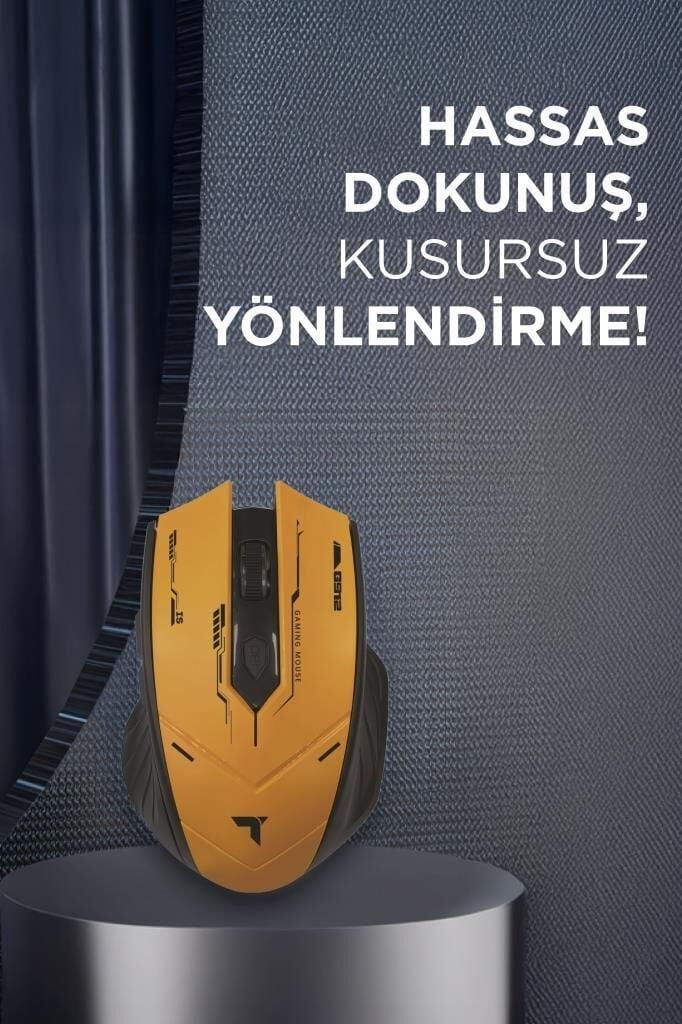 Torima TM-20 Siyah - Sarı Çift Modlu Kablosuz Oyuncu