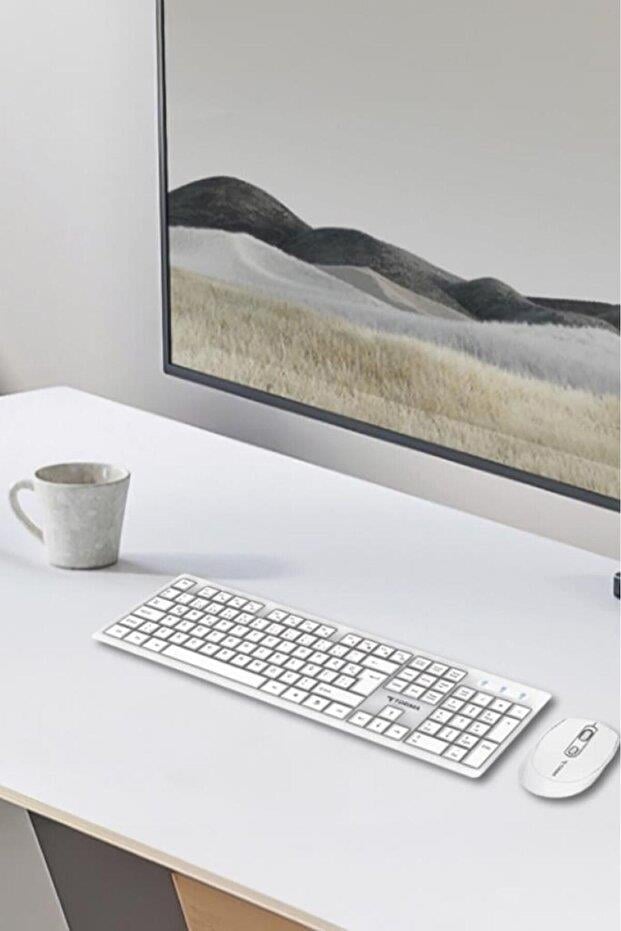 Torima TMK-01 Beyaz Kablosuz Q Klavye Ve Mouse Seti 