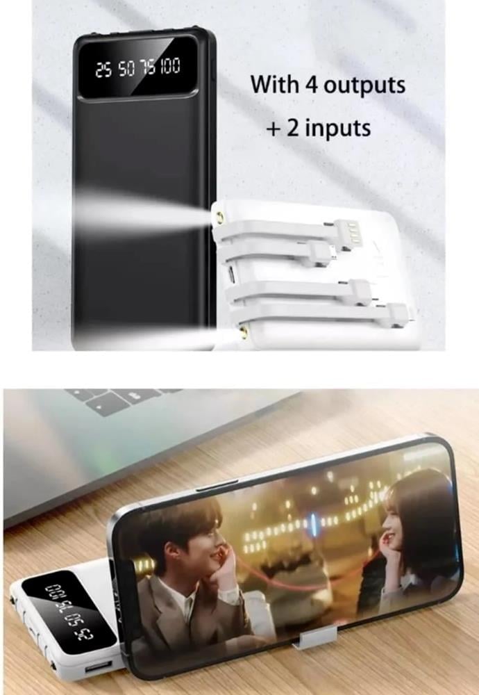 Torima TRM-1011 4 Çıkışlı 10.000 Mah Powerbank Beyaz