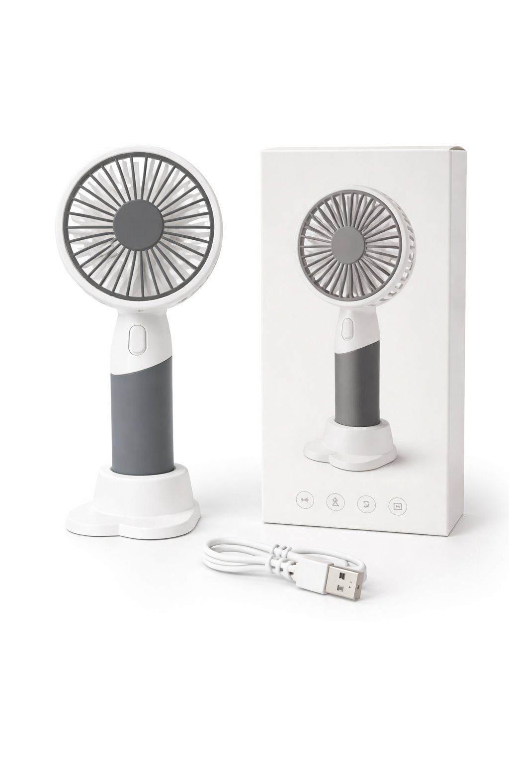 USB Bağlantılı Sessiz Mini Masaüstü Fan – Taşınabilir ve Şık Tasarım