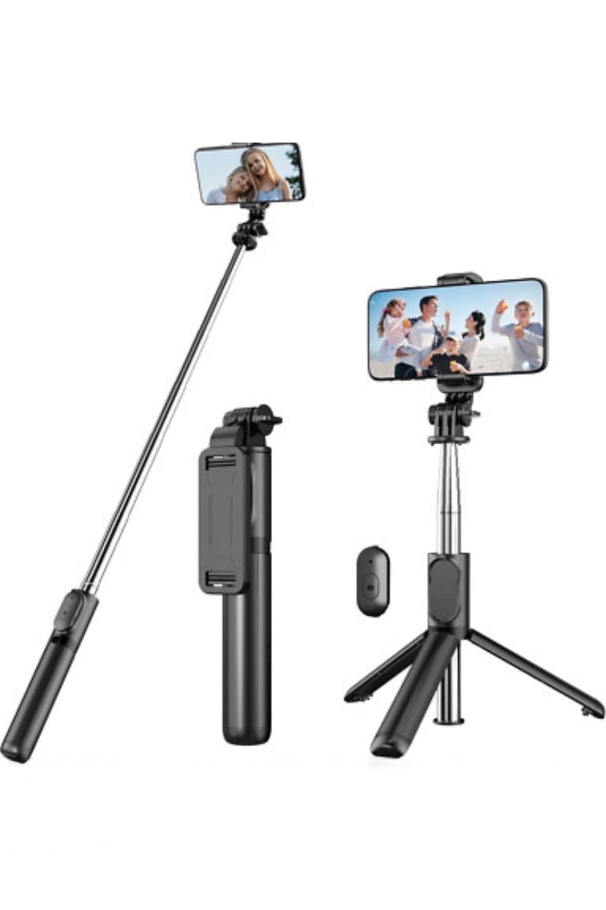 Uzatılabilir Katlanabilir Telefon Tripodu – 360° Döner, Hafif ve Taşınabilir Profesyonel Selfie Standı