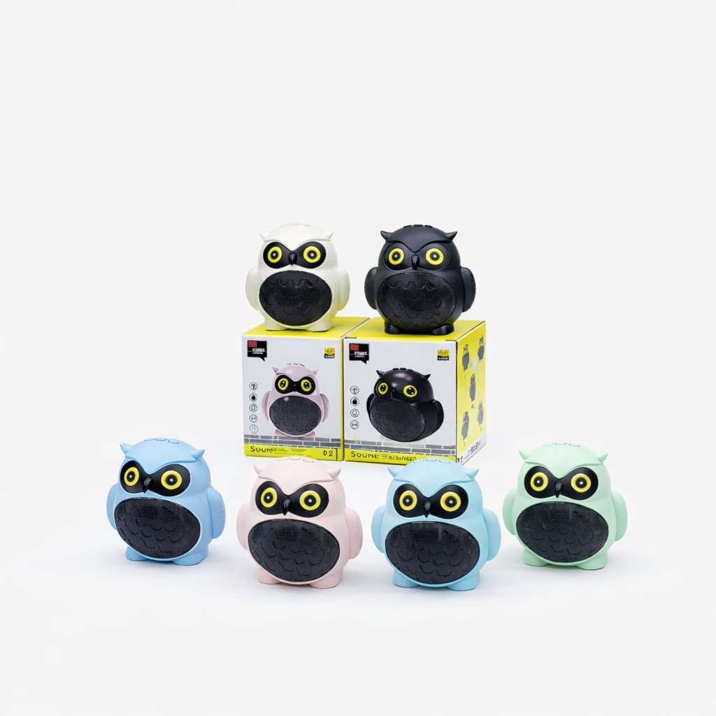 X-902 Baykuş Tasarım Bluetooth Mini Hoparlör Beyaz