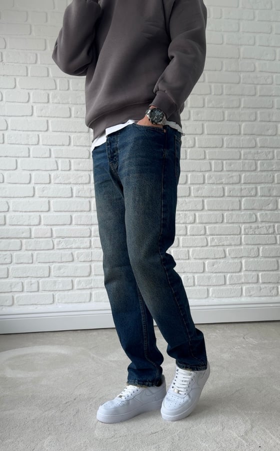 Koyu Mavi Premium Kalite Baggy Jean - BGT02