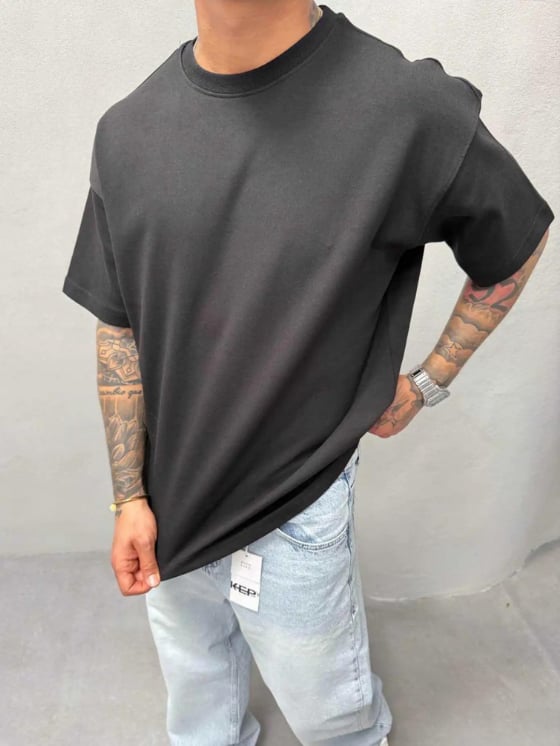 Oversize Basic T-Shirt / SİYAH - BSC02