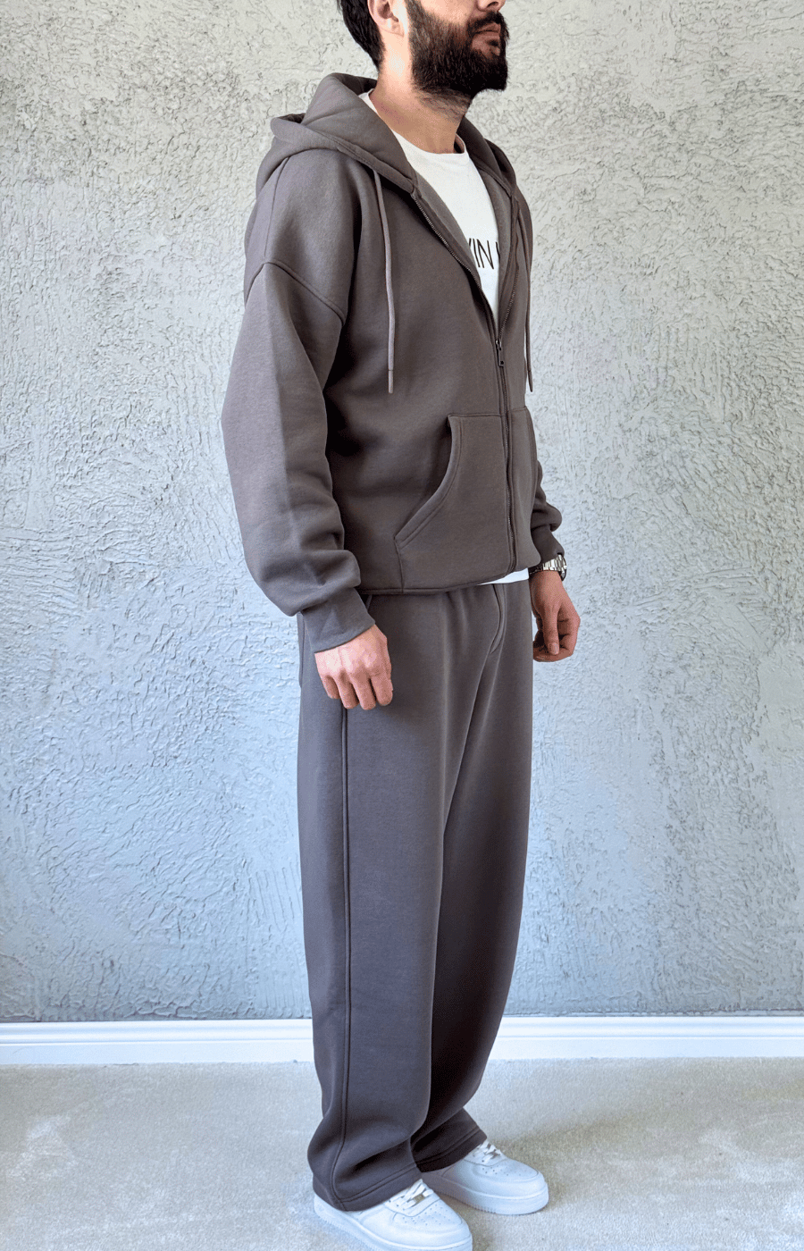 Premium Kalite Baggy Eşofman Takımı- Kahve/ TKM01