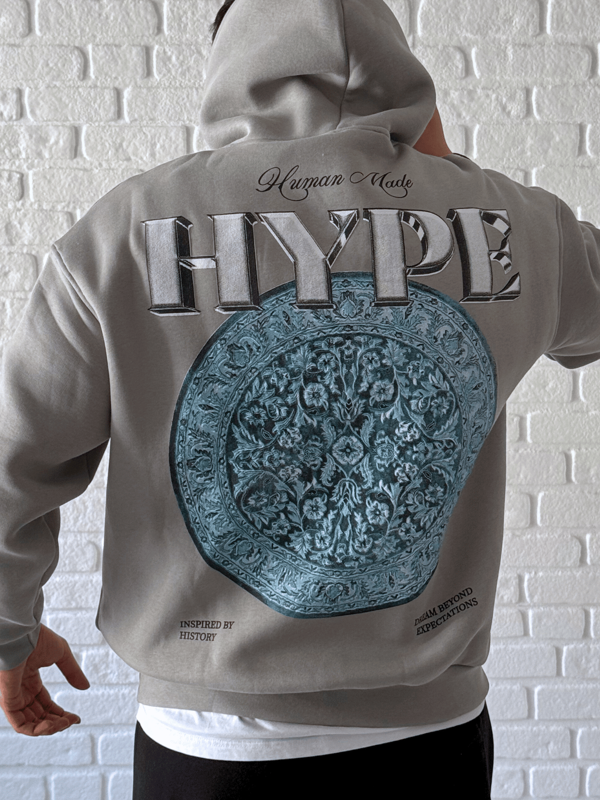 Premium Kalite Oversize Kalıp Yüksek Kaliteli Baskı Sweatshirt- GRİ/ SWT03