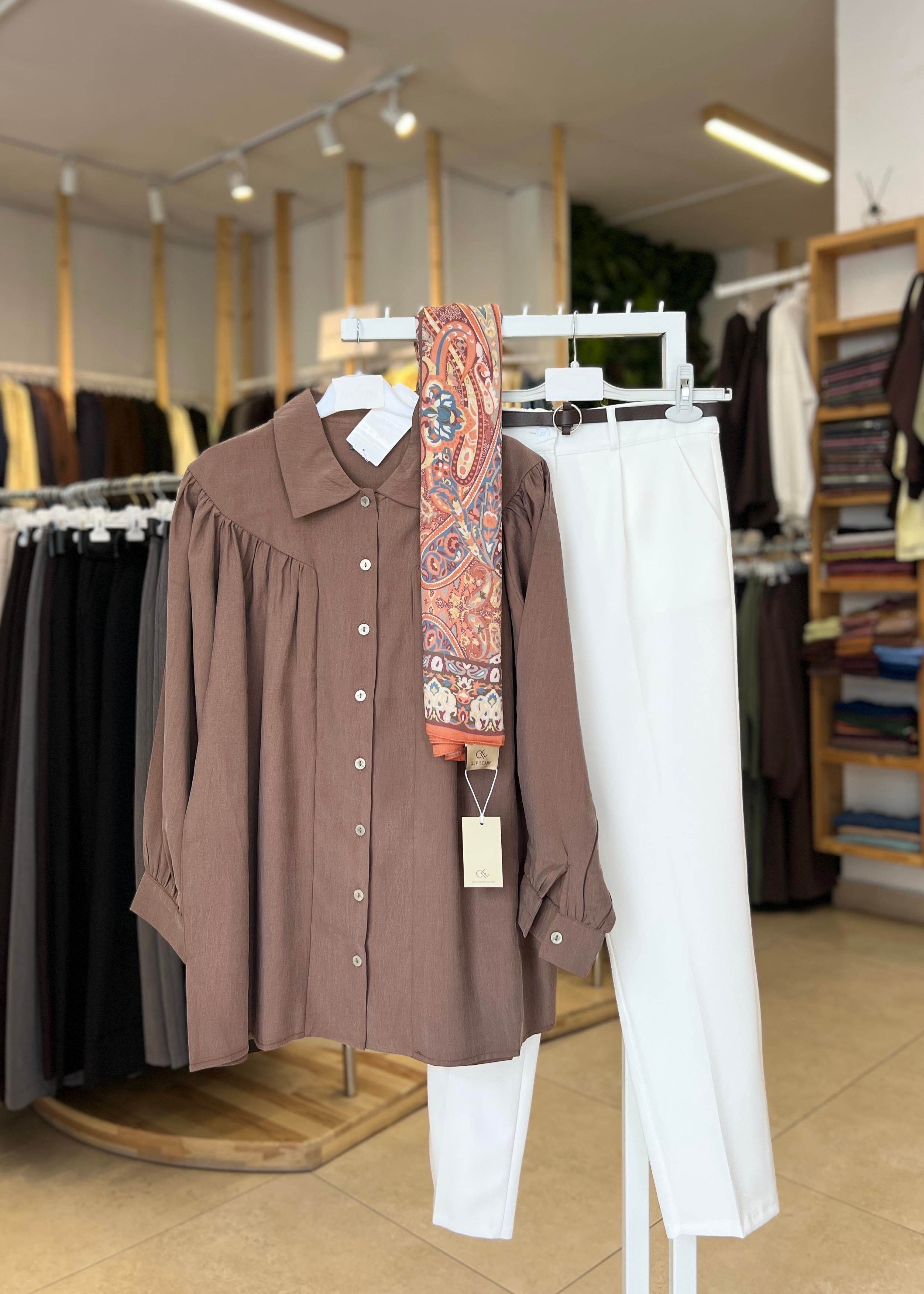 OVERSİZE MODAL GÖMLEK