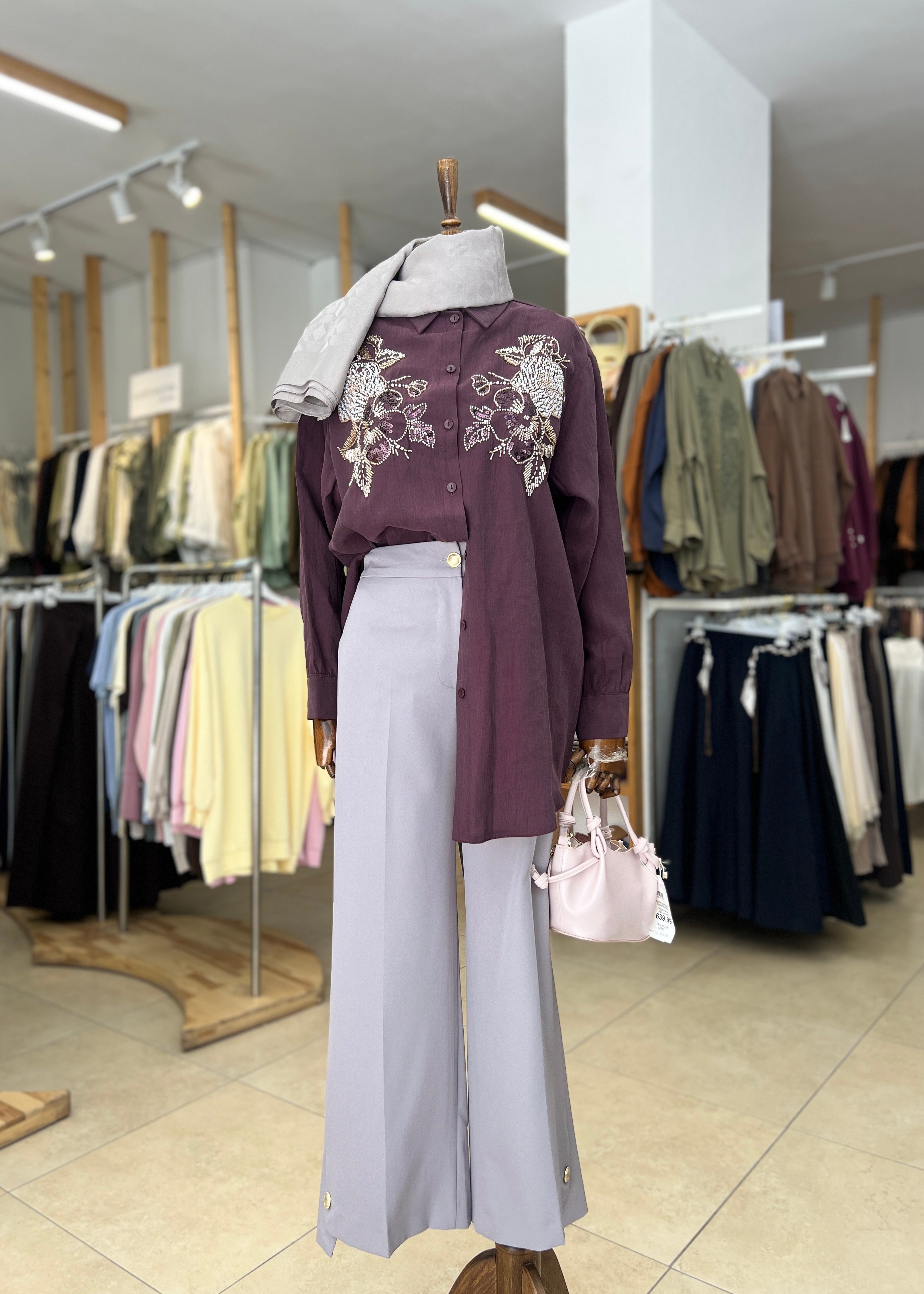 PAÇASI DÜĞME DETAYLI PANTOLON