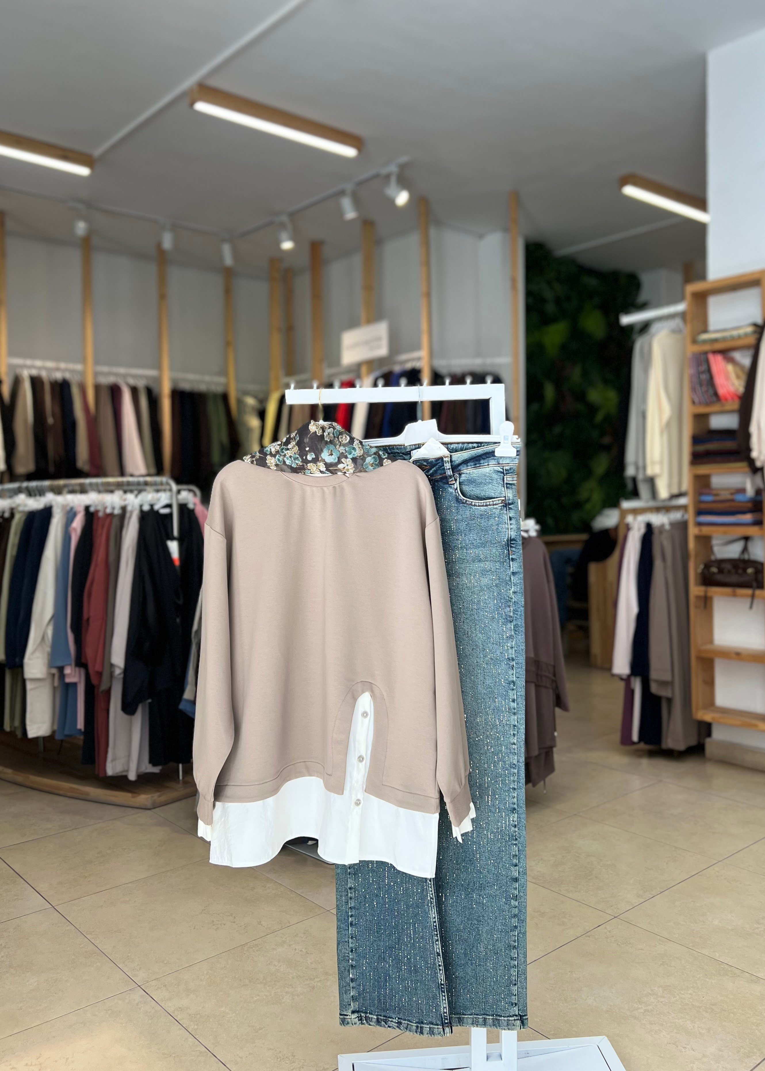 PARAŞÜT DETAYLI SWEATSHİRT