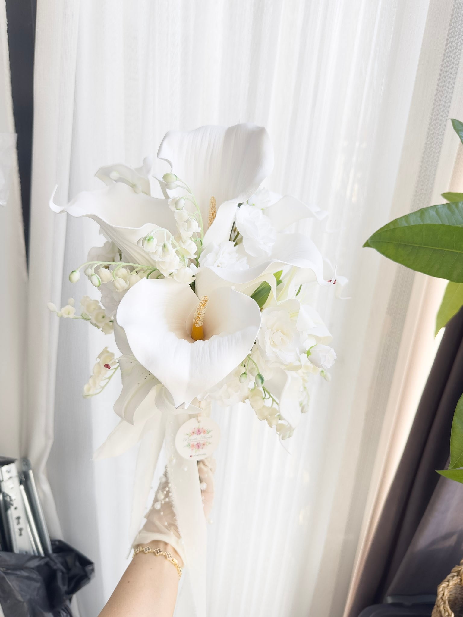 Islak gül Gelin buketi 