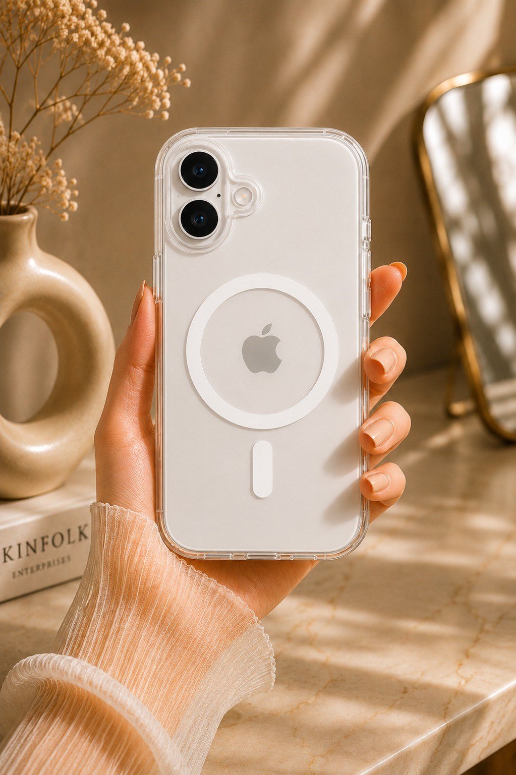 iPHONE 16 PLUS MAGSAFE KILIF KABLOSUZ ŞARJ DESTEKLİ KAPAK