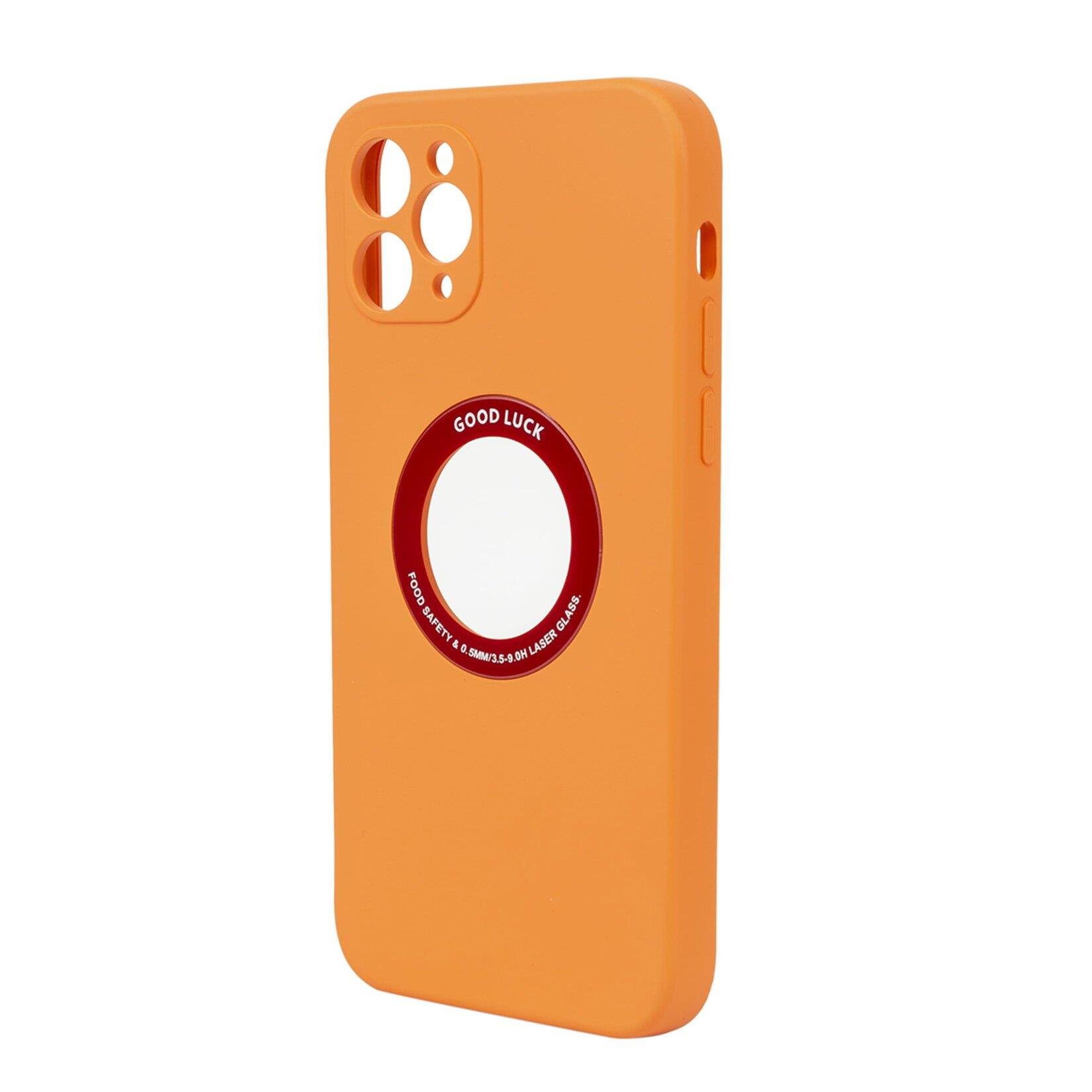 ITHINK IPH. 13 PRO GOODLUCK LOGO KORUMALI KAPAK ( TURUNCU )