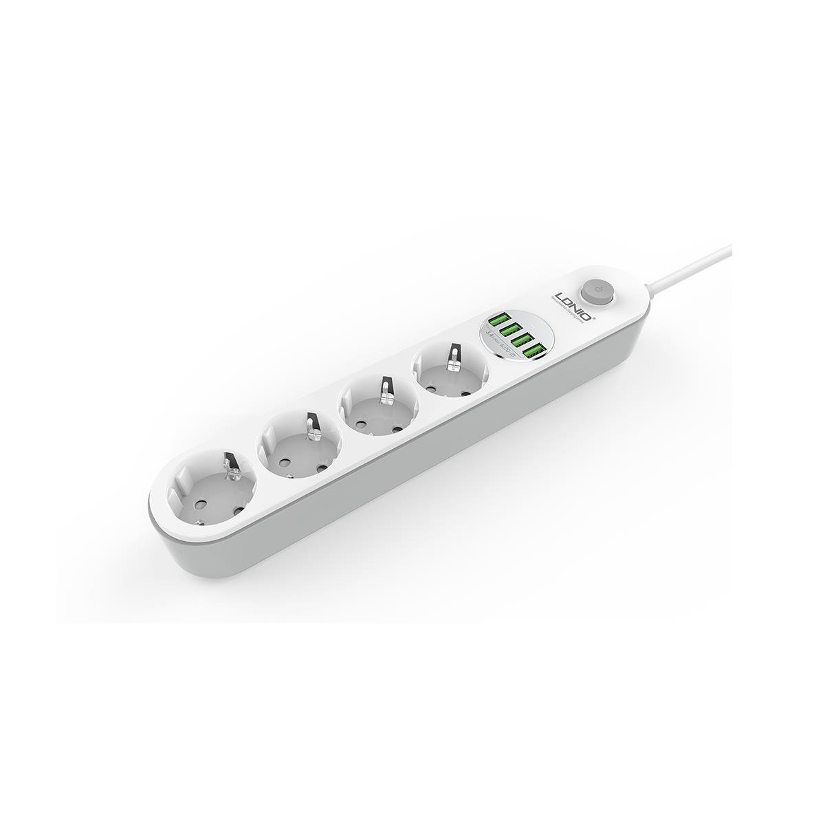 LDNIO 4 USB + 4 LU AKIM KORUMALI PRIZ SE4432