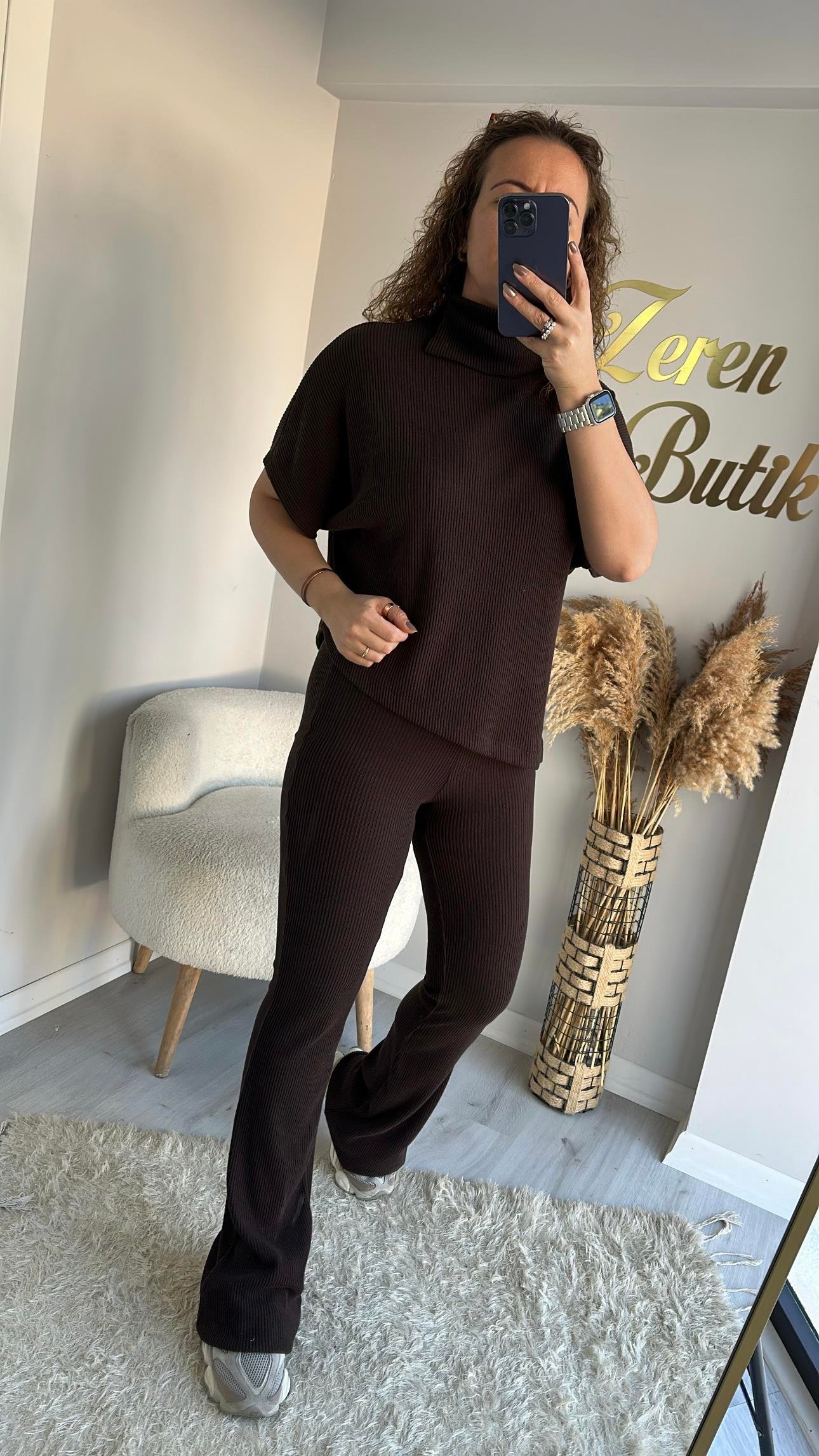BALIKÇI YAKA  FİTİLLİ ÖRME TAKIM