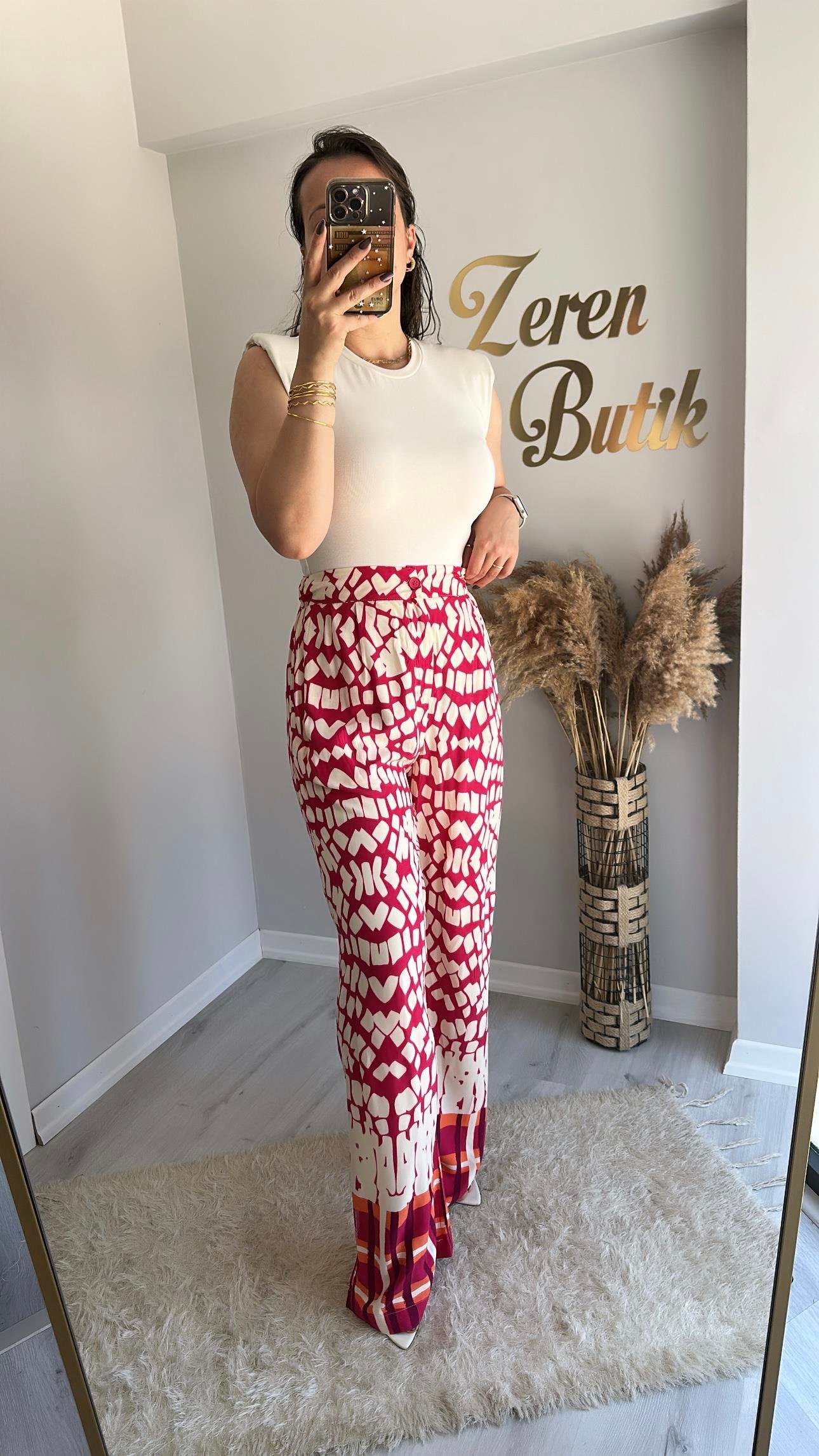 BELİ LASTİKLİ VİSKON PANTOLON