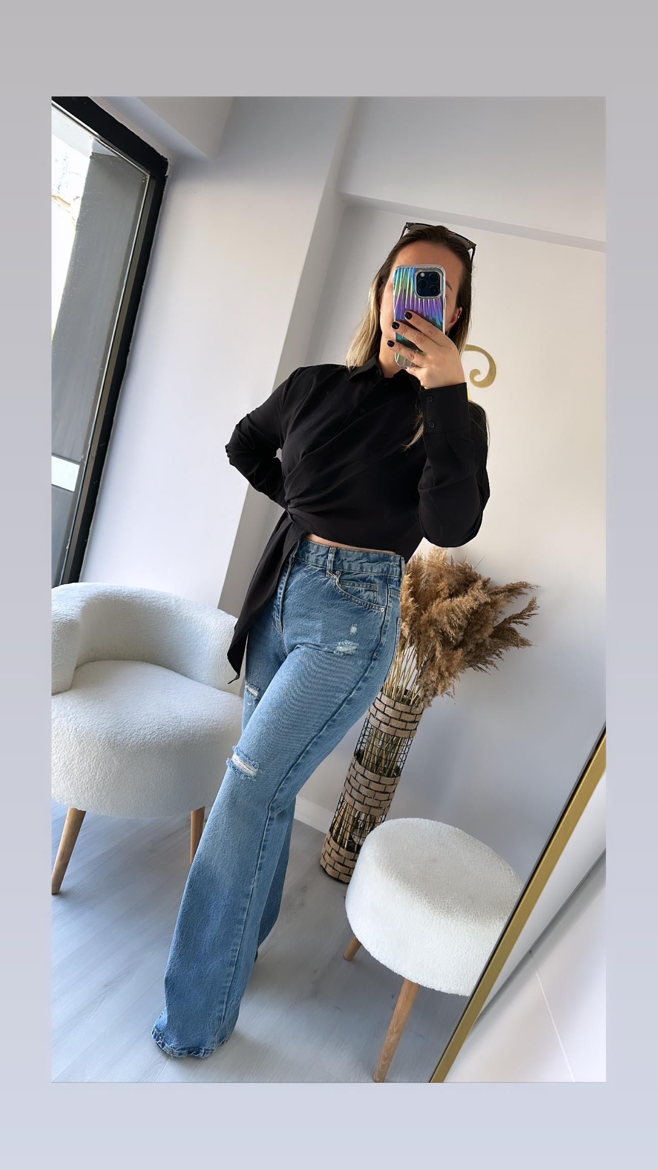 FLARE DENİM PANTOLON