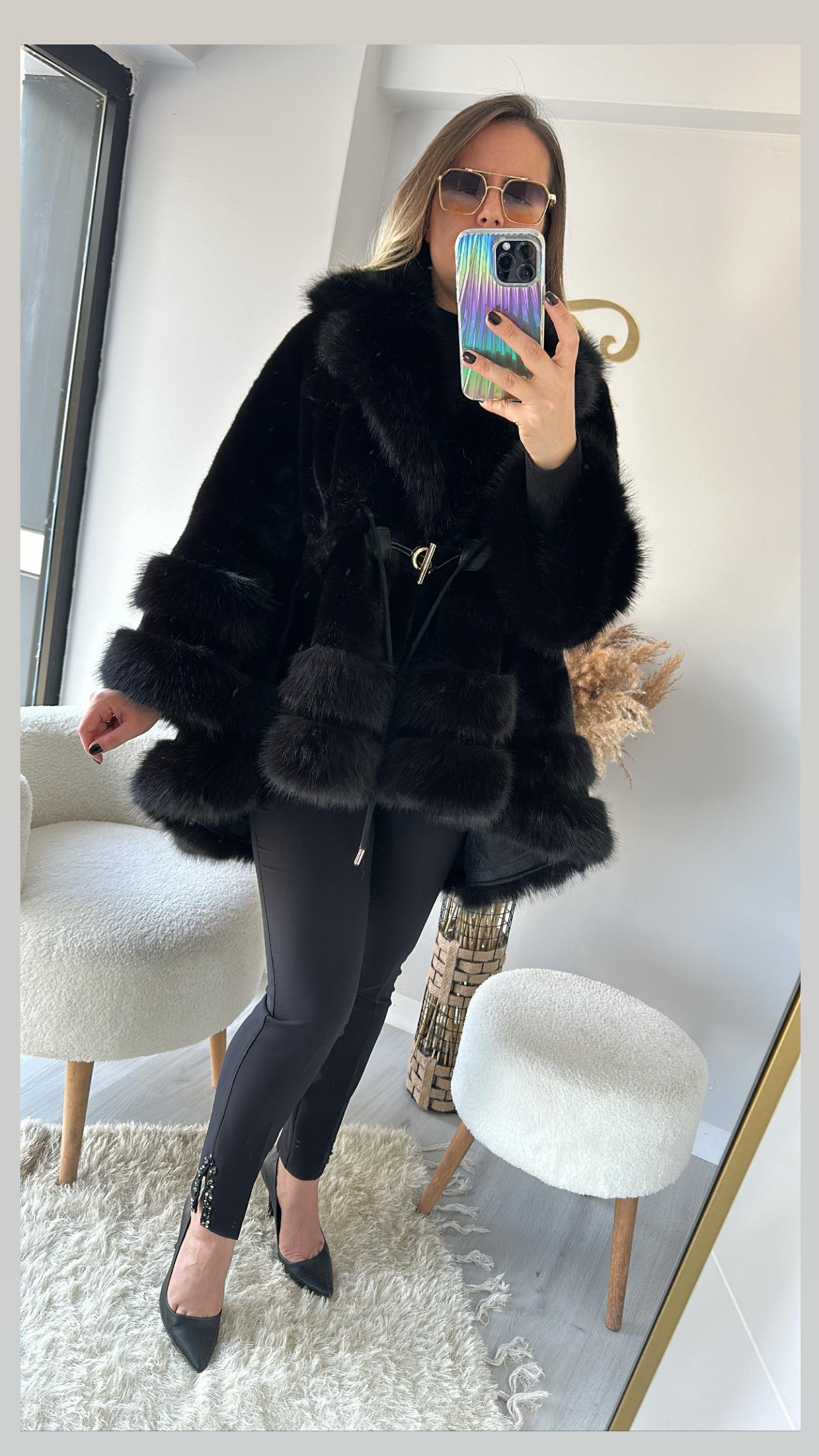 İTHAL ANGORA KISA KÜRK