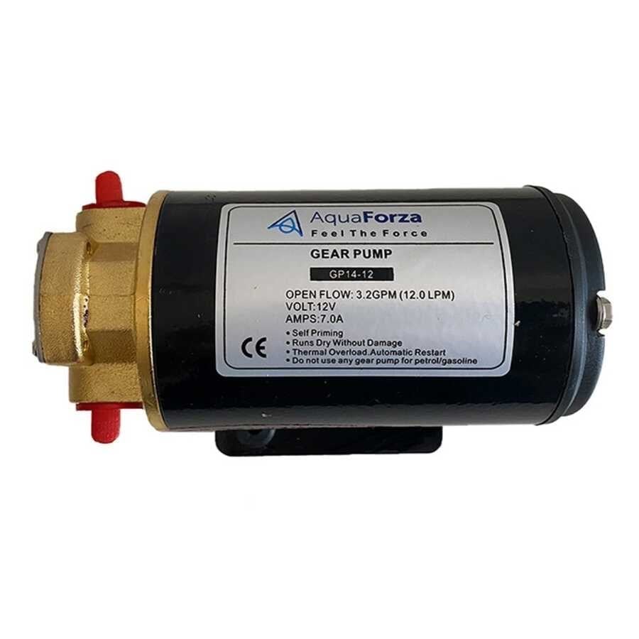 AquaForza Dişli Yakıt/Yağ Pompası 15Lt/dk, 24V
