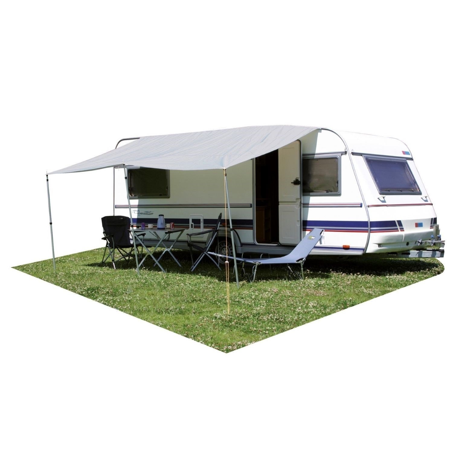 Eurotrail Universal Karavan Tentesi 300 x 240 cm Gri – Direk Seti Dahil