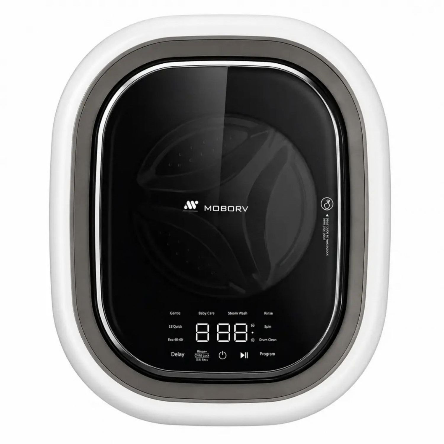 MOBORV M21 2,5 kg Beyaz Duvara Monte Karavan & Tekne Çamaşır Makinesi – Buharlı / Inverter