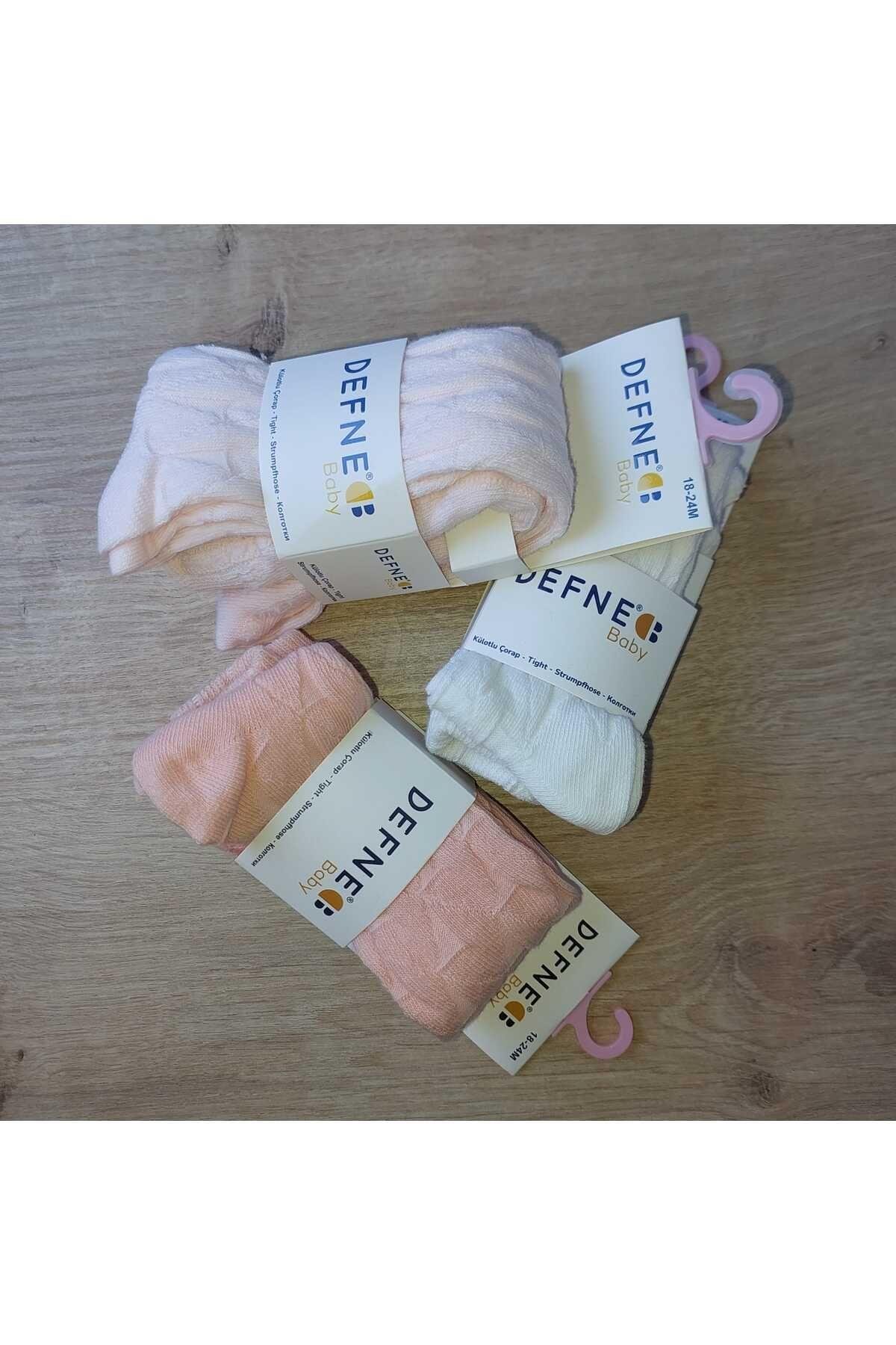 3 Adet Pamuklu Unısex Çocuk Ve Bebek Külotlu Çorap
