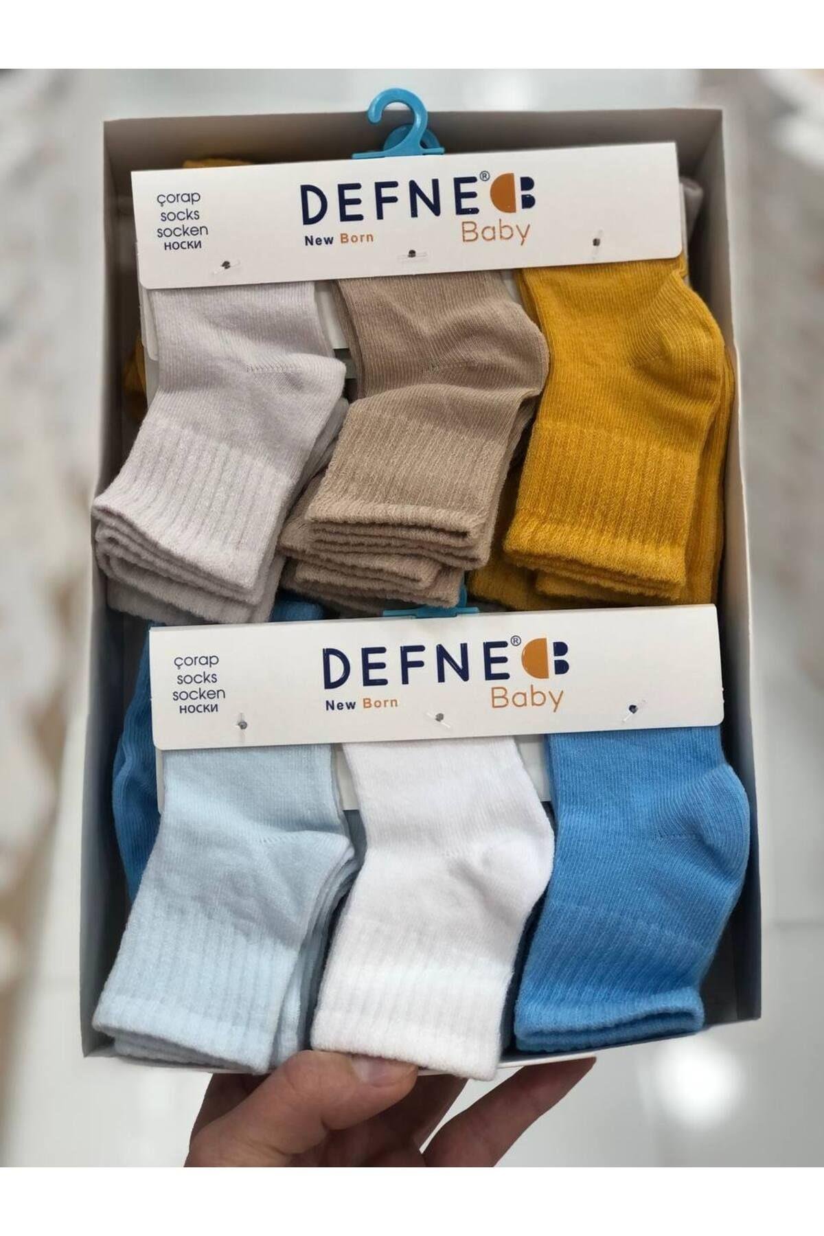 6 Çift Pamuklu New Born Yenidoğan Erkek Bebek Çorap