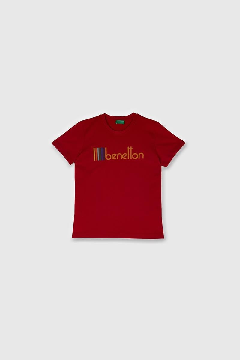 Erkek Çocuk BNT-B21847 Benetton Tshirt KIRMIZI