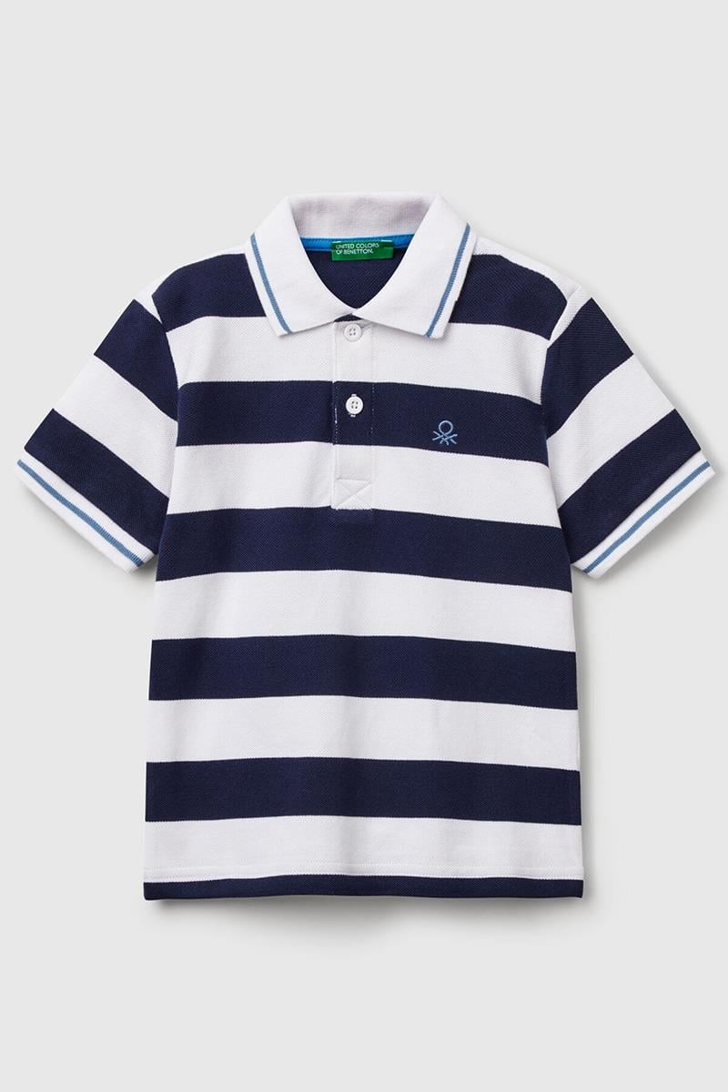 Erkek Çocuk BNT-BB ÇİZGİLİ POLO TSHIRT LACİVERT