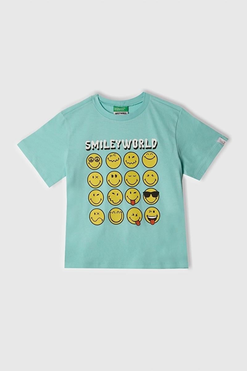 Erkek Çocuk BNT-BB SMILE TSHIRT TURKUAZ