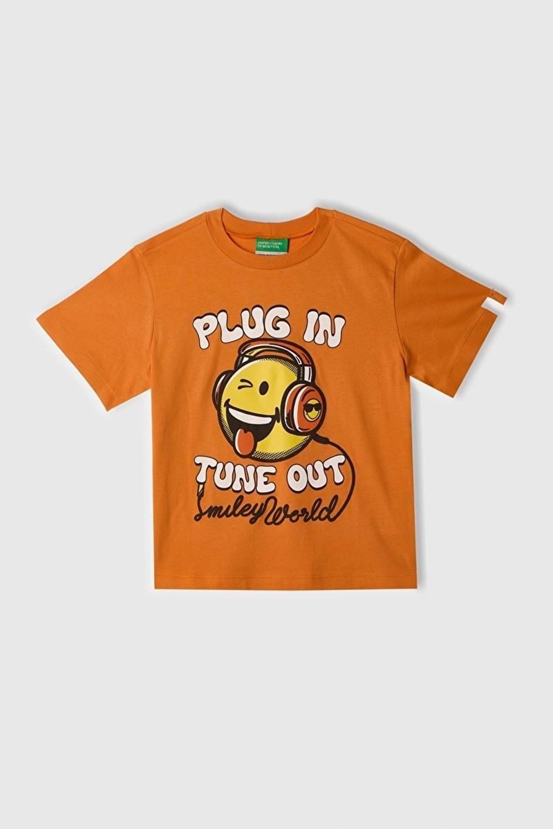 Erkek Çocuk BNT-BB SMILE TSHIRT TURUNCU