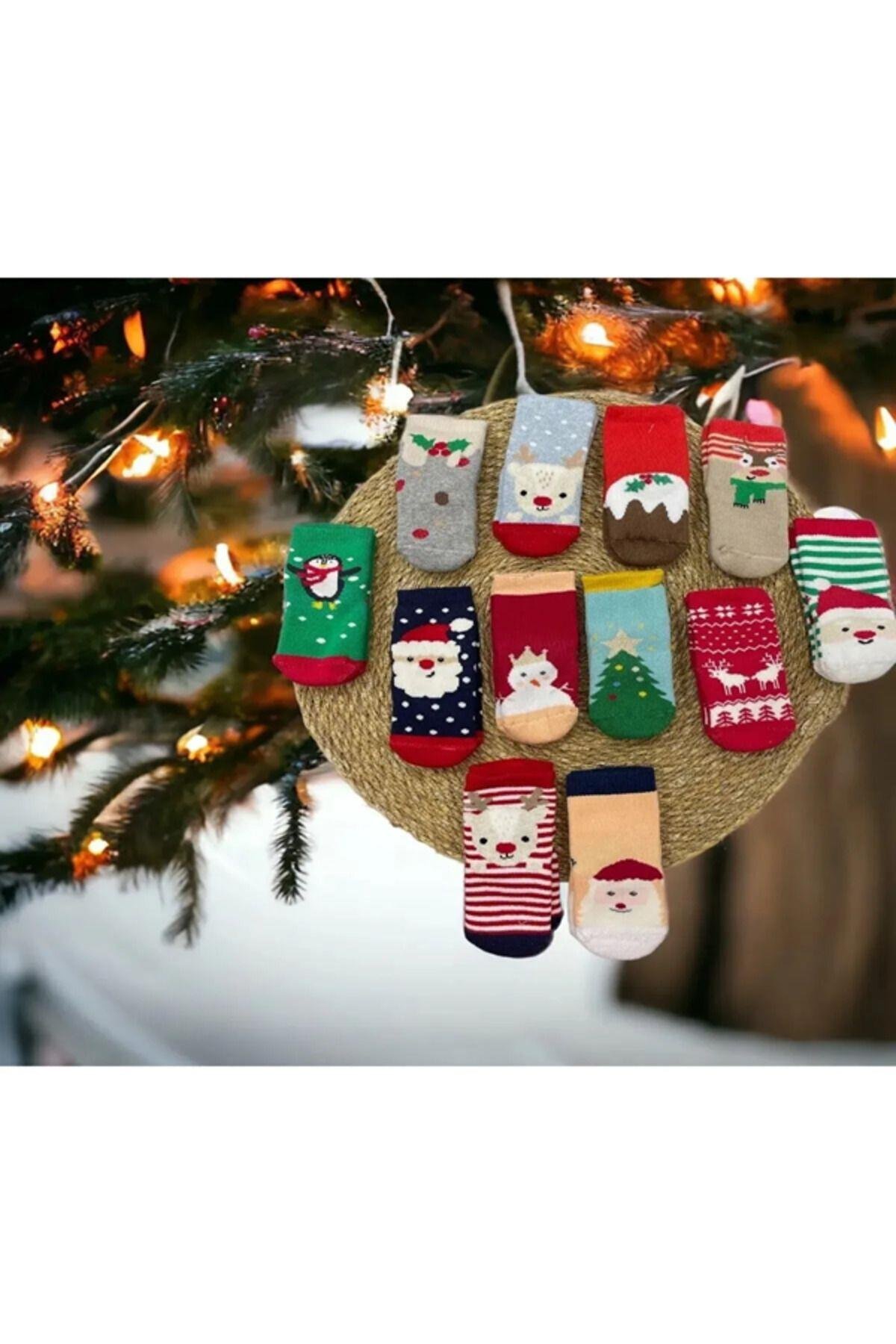 Kıpırık Baby Yeniyıl Hedşyelik 12 Çift Çorap