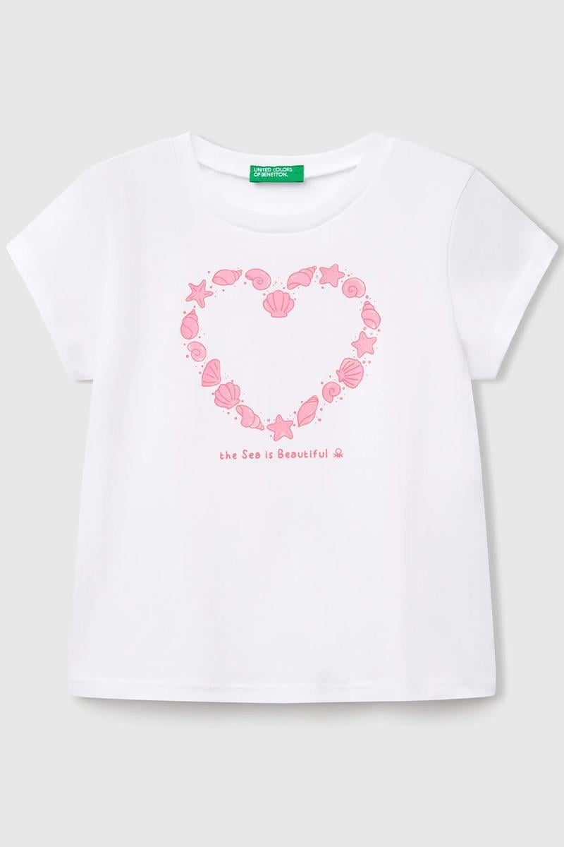 Kız Çocuk BNT-BG TSHIRT BEYAZ