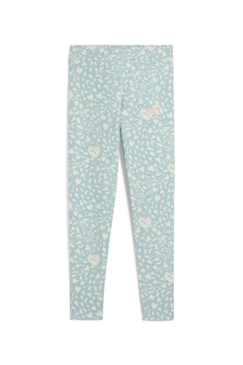 Puma FLAMING LOVE AOP Leggings-Modern Mint Tayt-Mint Yeşil
