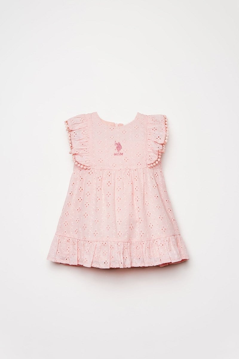 U.S. Polo Assn Kız Bebek  Elbise Pembe