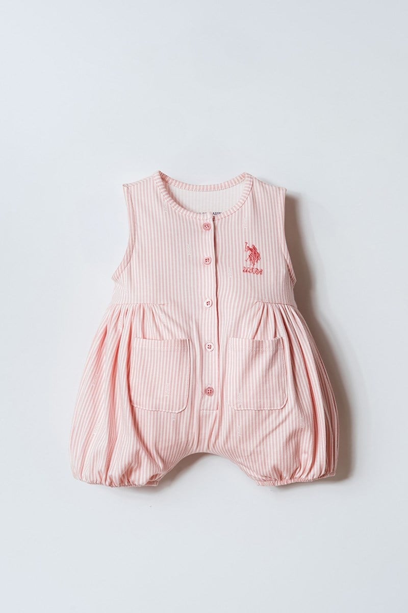 U.S. Polo Assn Kız Bebek Tulum Pembe